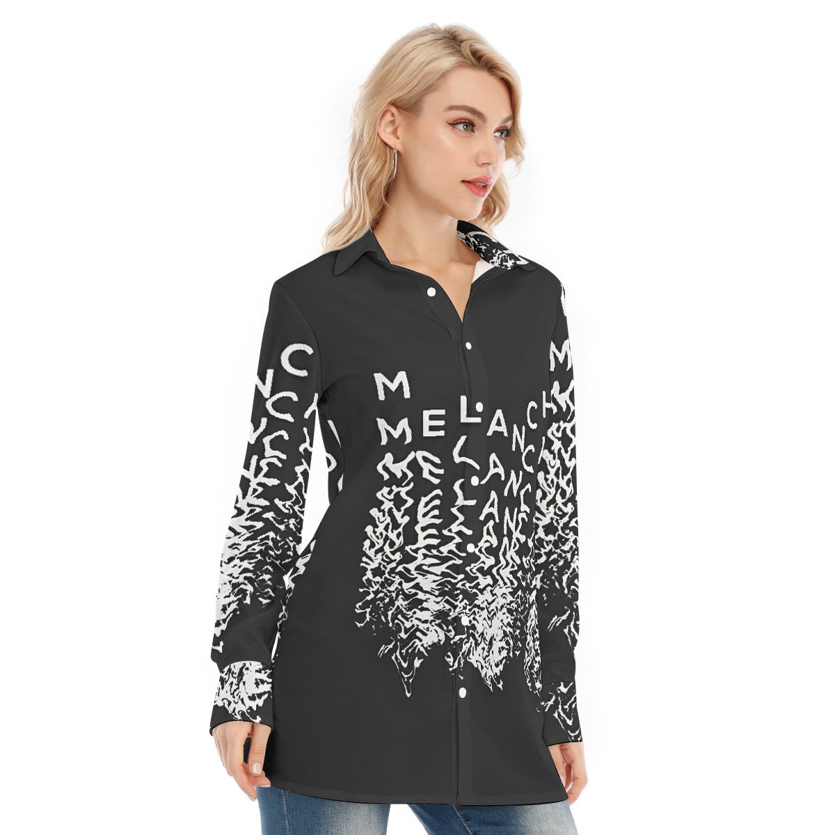 All-Over Print Women's Long Shirt