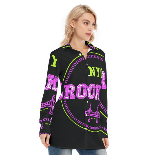 All-Over Print Women's Long Shirt