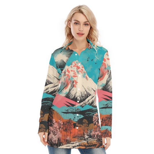 All-Over Print Women's Long Shirt