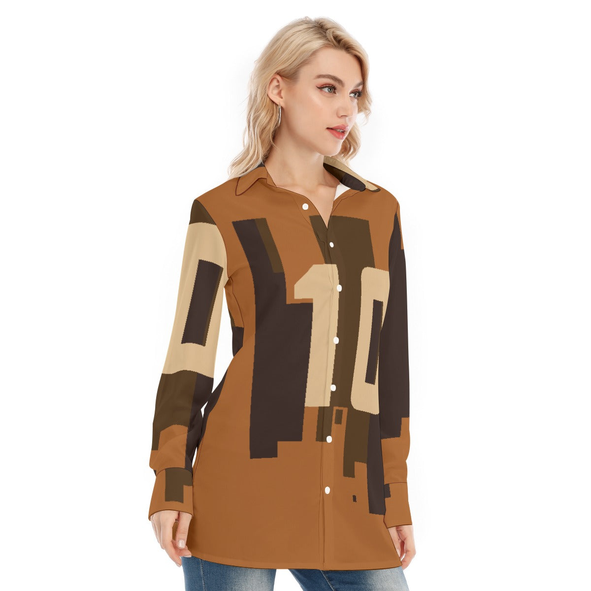 All-Over Print Women's Long Shirt