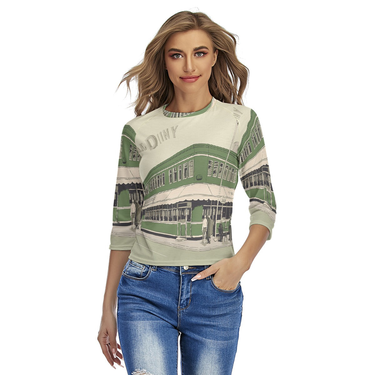 All-Over Print Women's Raglan Sleeves T-shirts