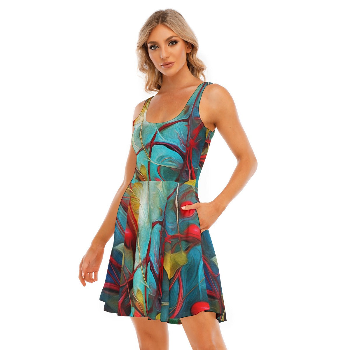 All-Over Print Women's Tank Vest Dress