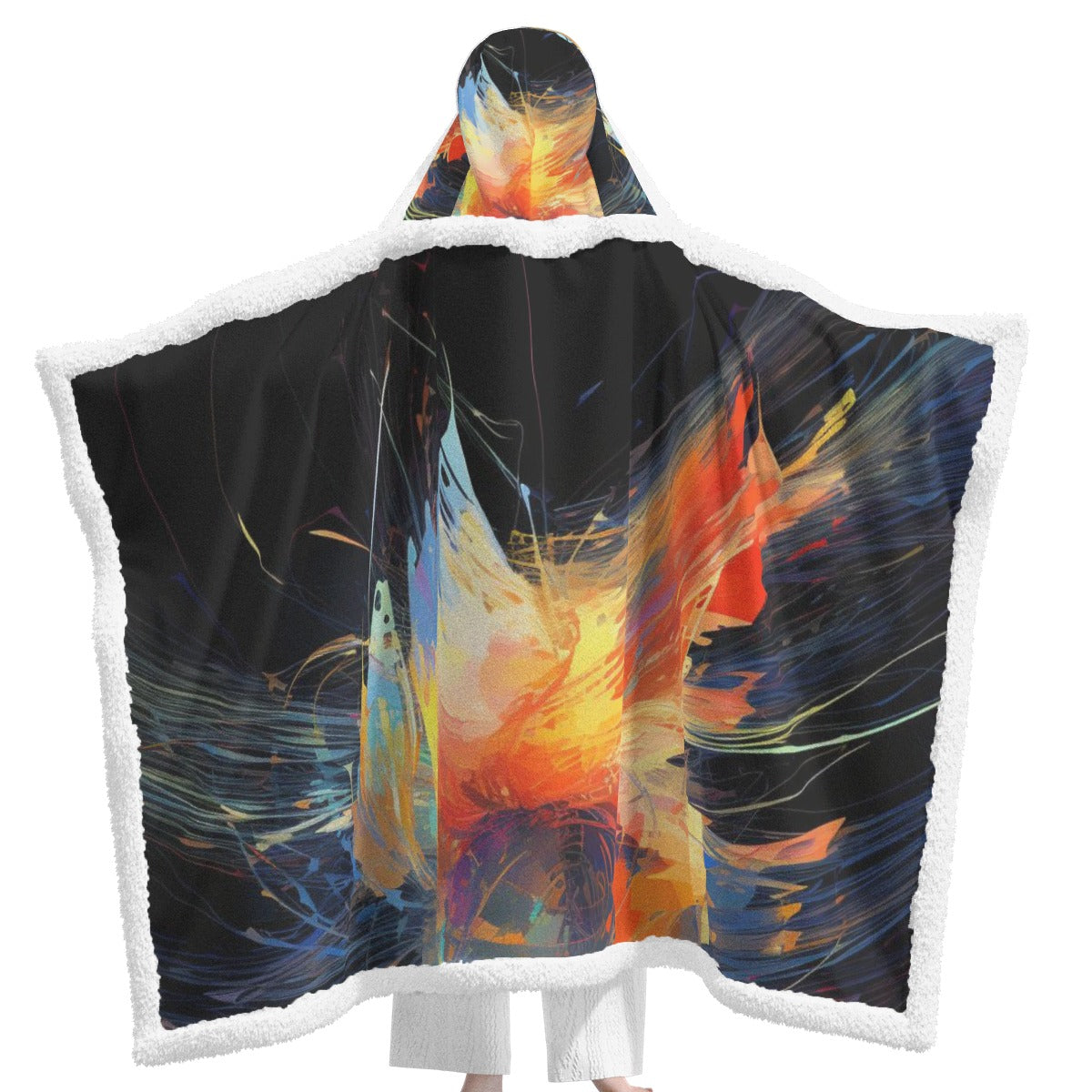 All-Over Print Unisex Wearable Hooded Blanket