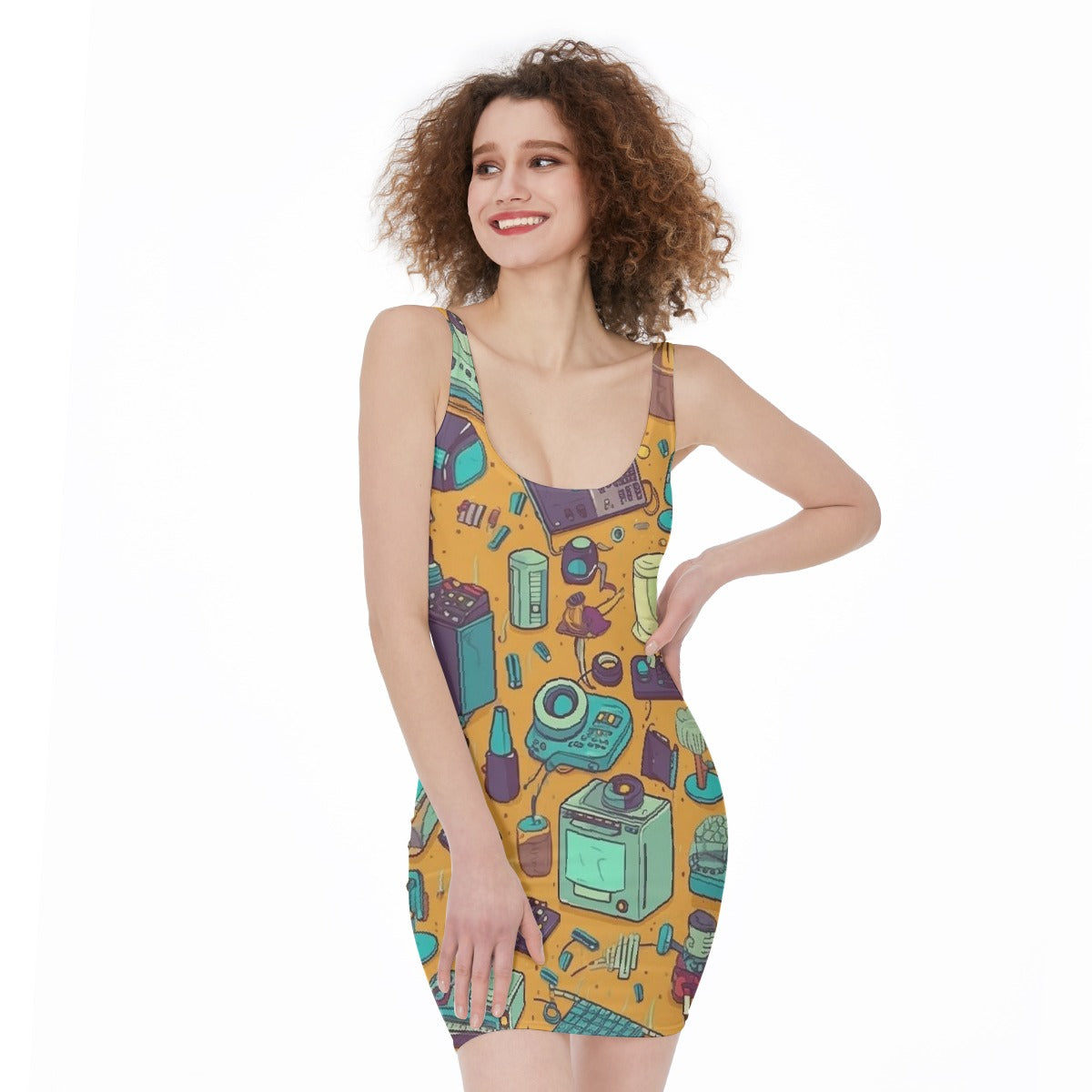 All-Over Print Women's Bodycon Dress