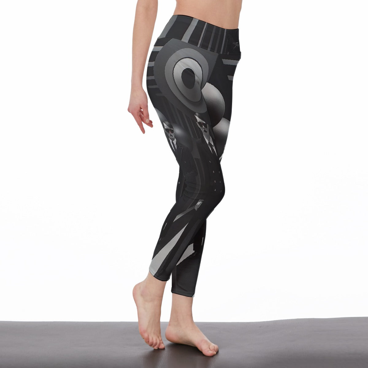 All-Over Print Women's High Waist Leggings | Side Stitch Closure