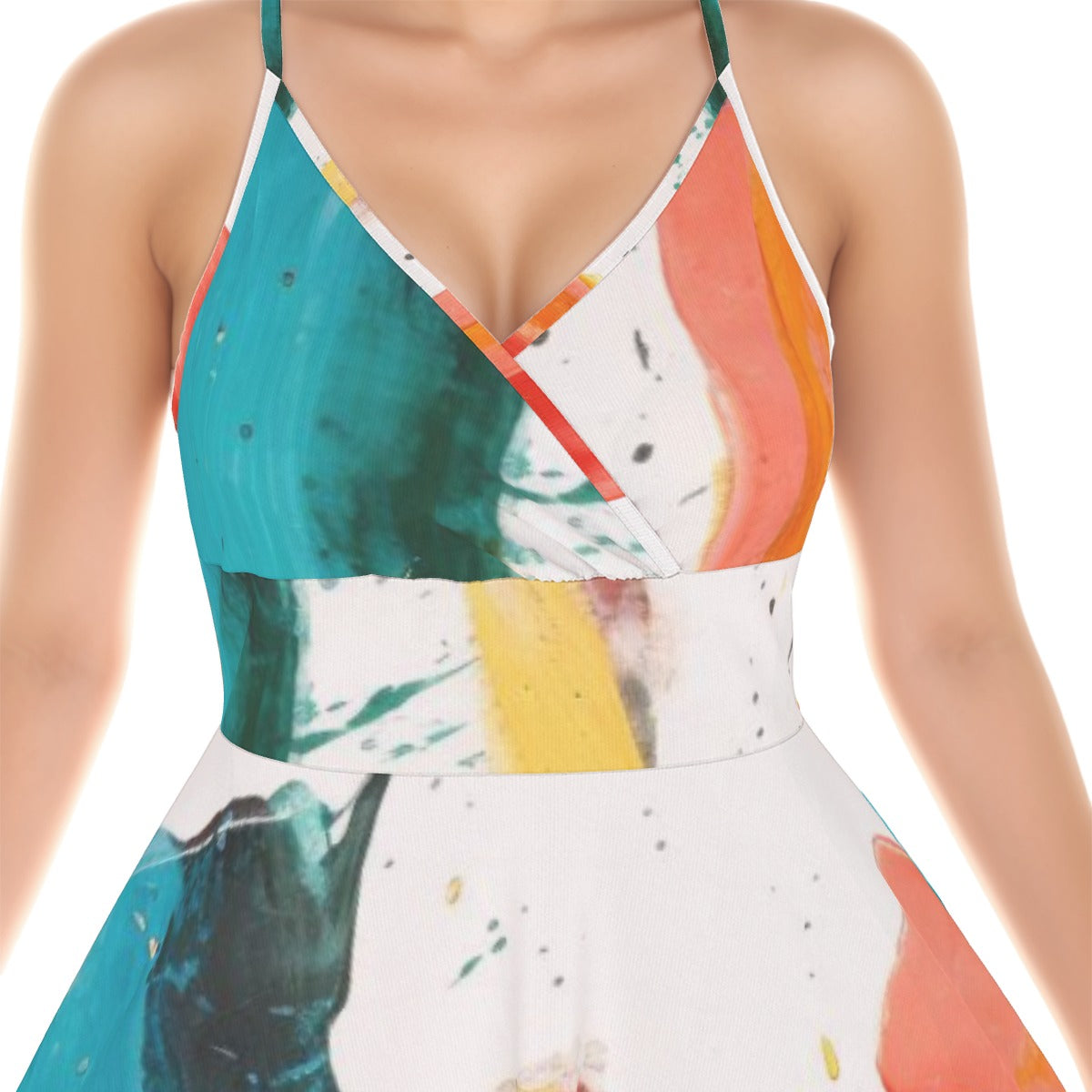 All-Over Print Women‘s Cross Cami Dress