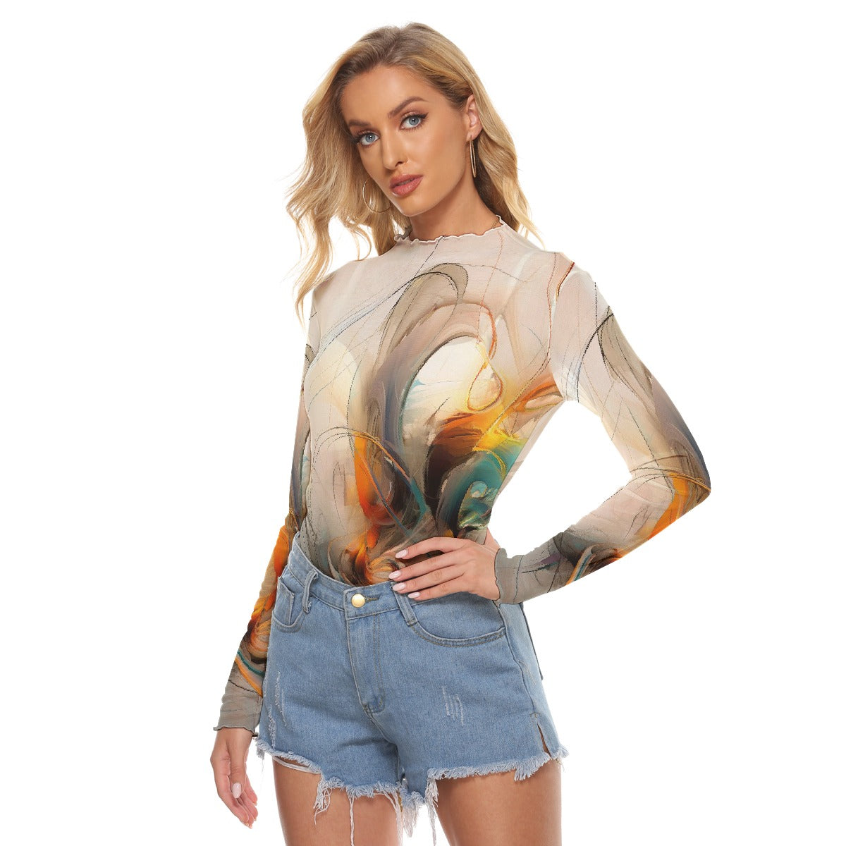 All-Over Print Women's Mesh T-shirt