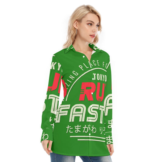 All-Over Print Women's Long Shirt