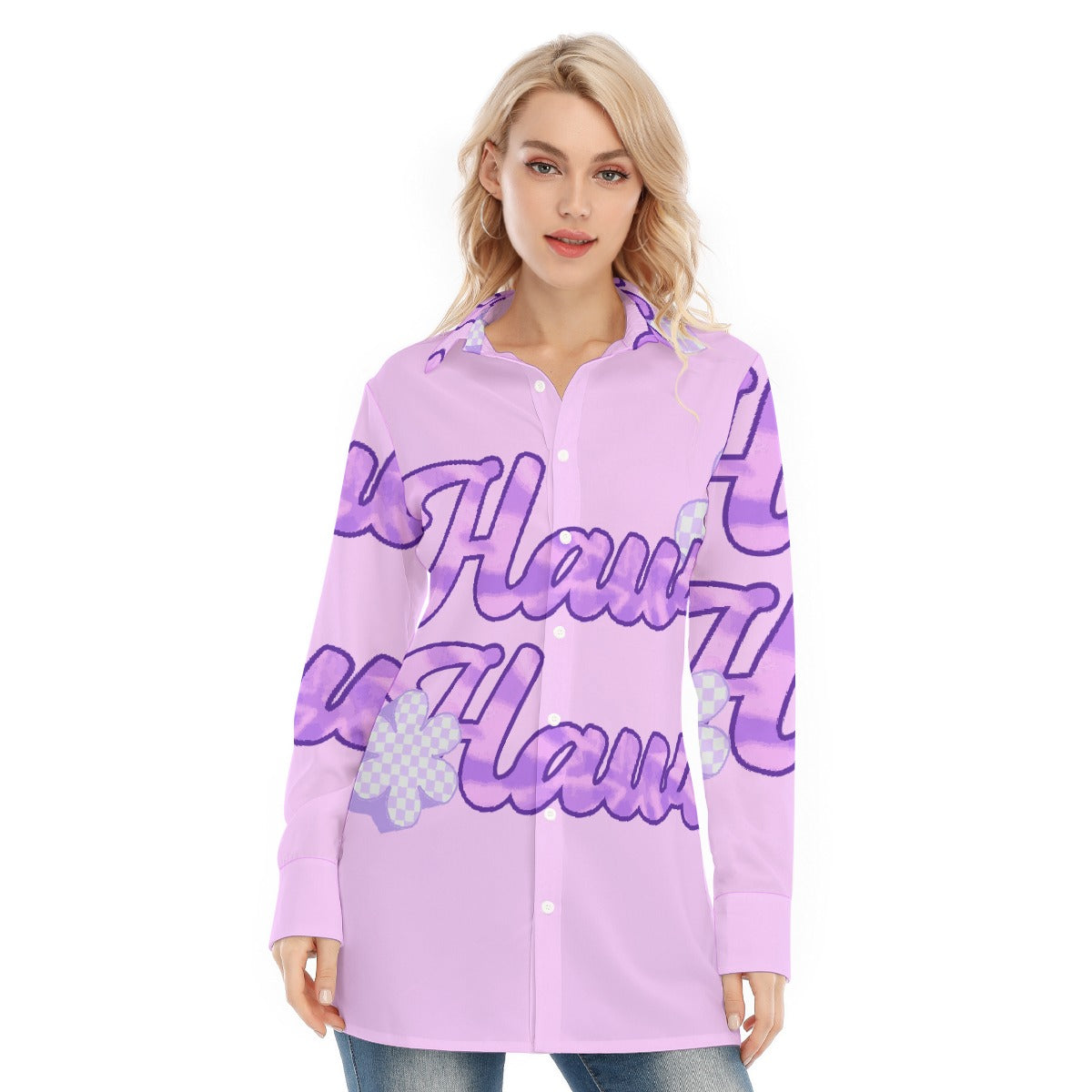 All-Over Print Women's Long Shirt