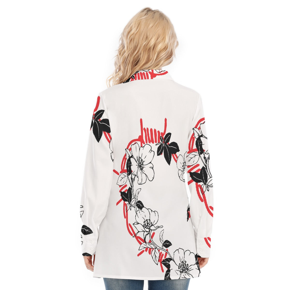 All-Over Print Women's Long Shirt