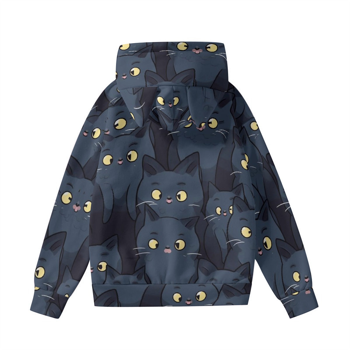 All-Over Print Women’s Hoodie With Decorative Ears