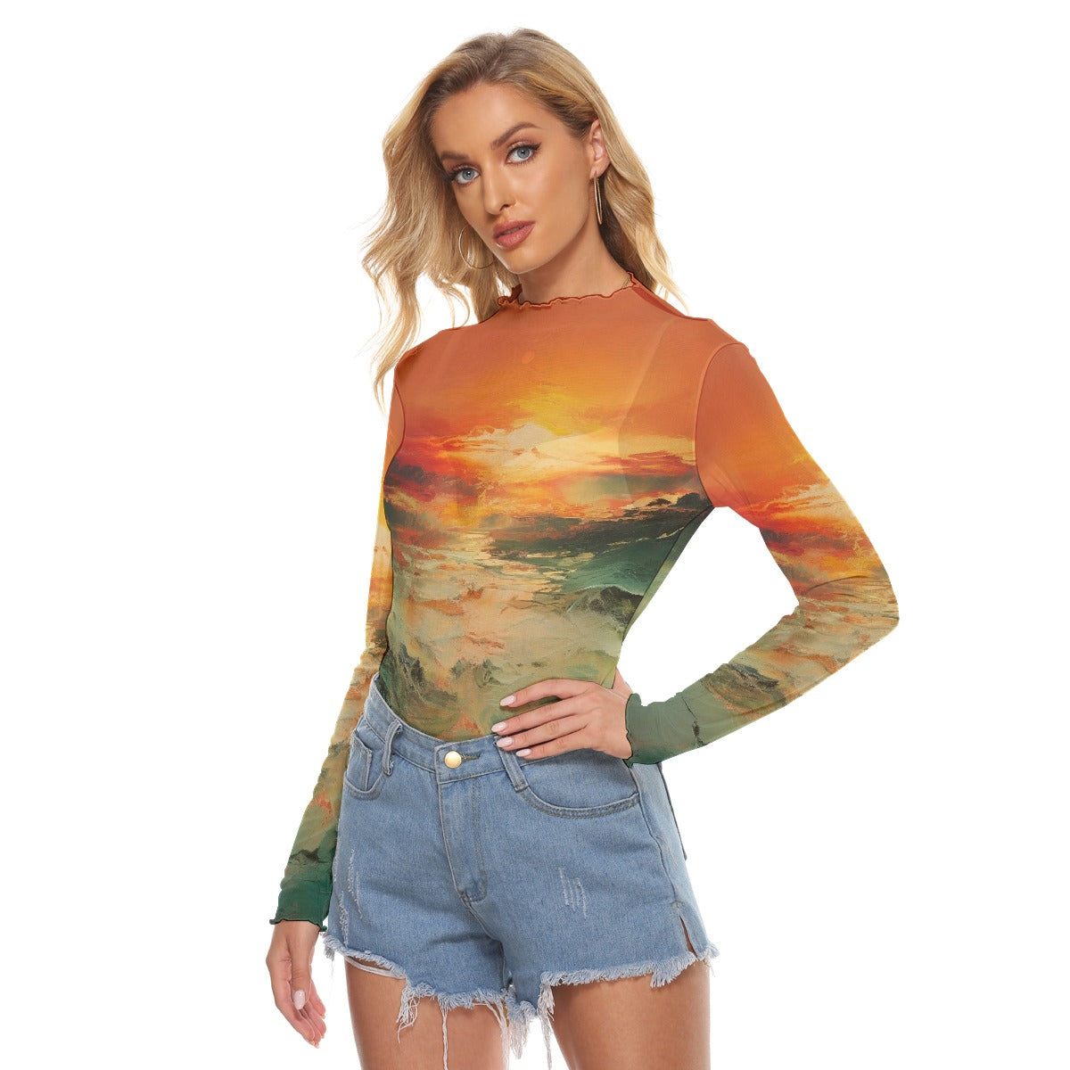 All-Over Print Women's Mesh T-shirt