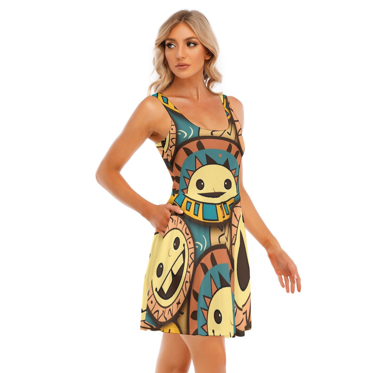 All-Over Print Women's Tank Vest Dress