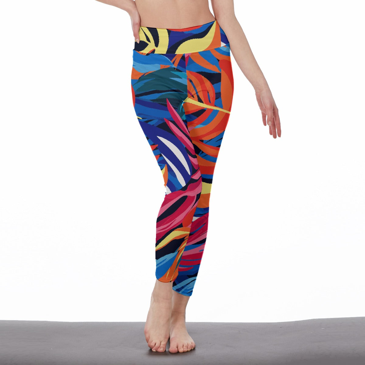 All-Over Print Women's High Waist Leggings | Side Stitch Closure