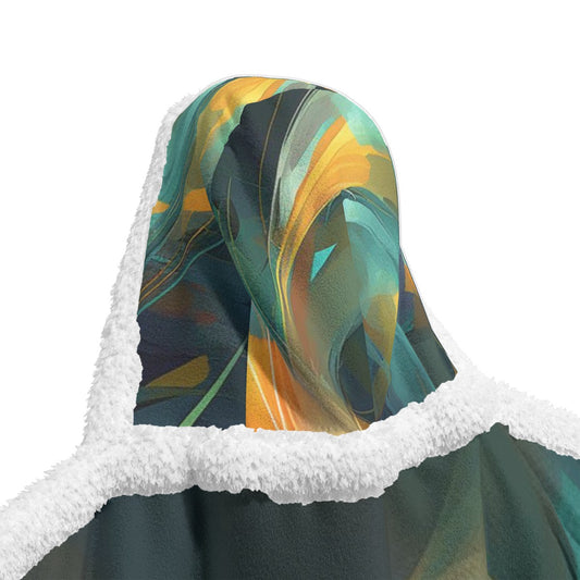 All-Over Print Unisex Wearable Hooded Blanket