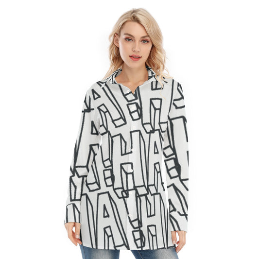 All-Over Print Women's Long Shirt