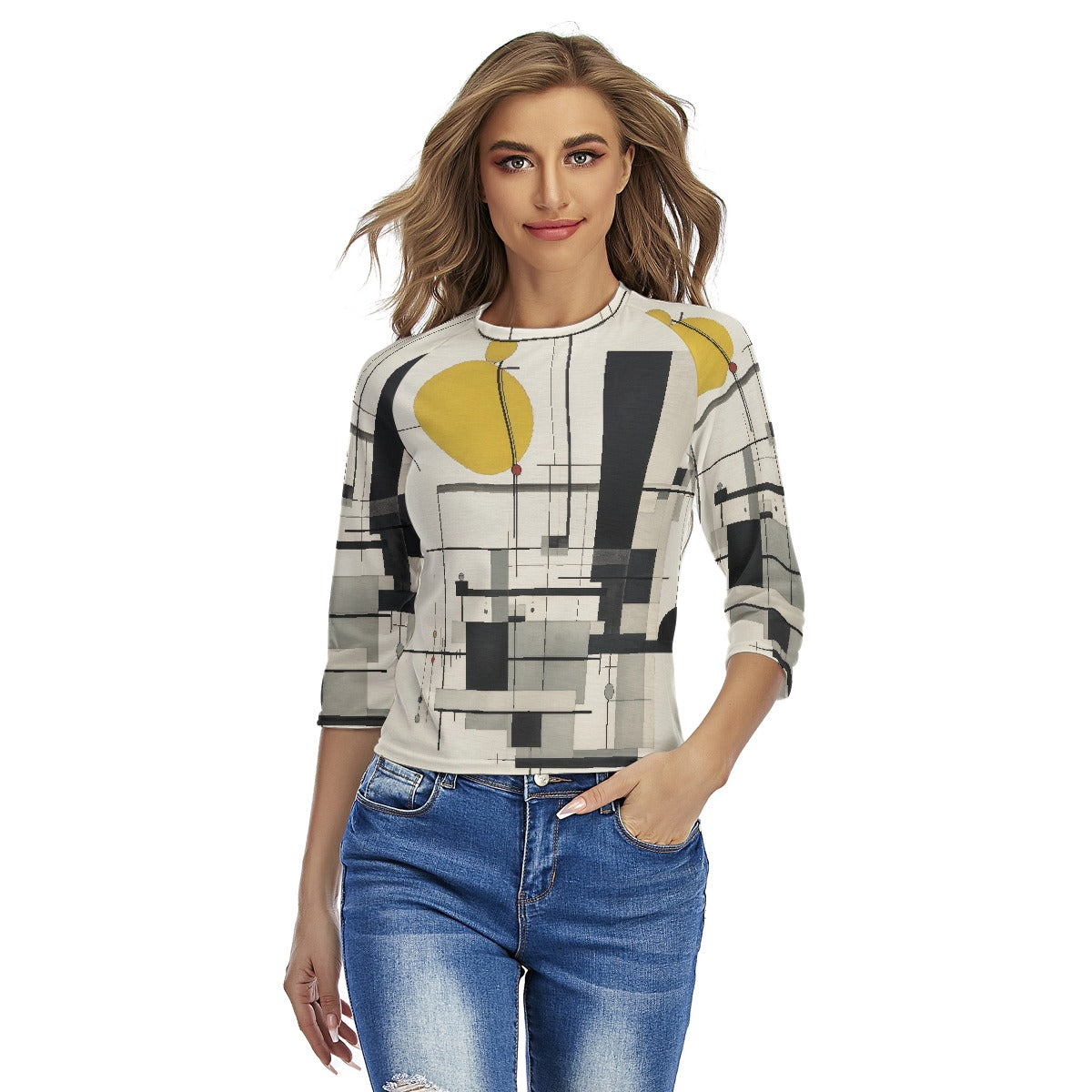 All-Over Print Women's Raglan Sleeves T-shirts