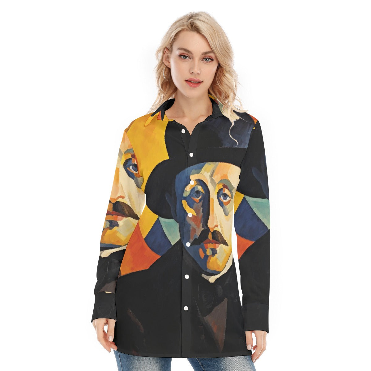 All-Over Print Women's Long Shirt