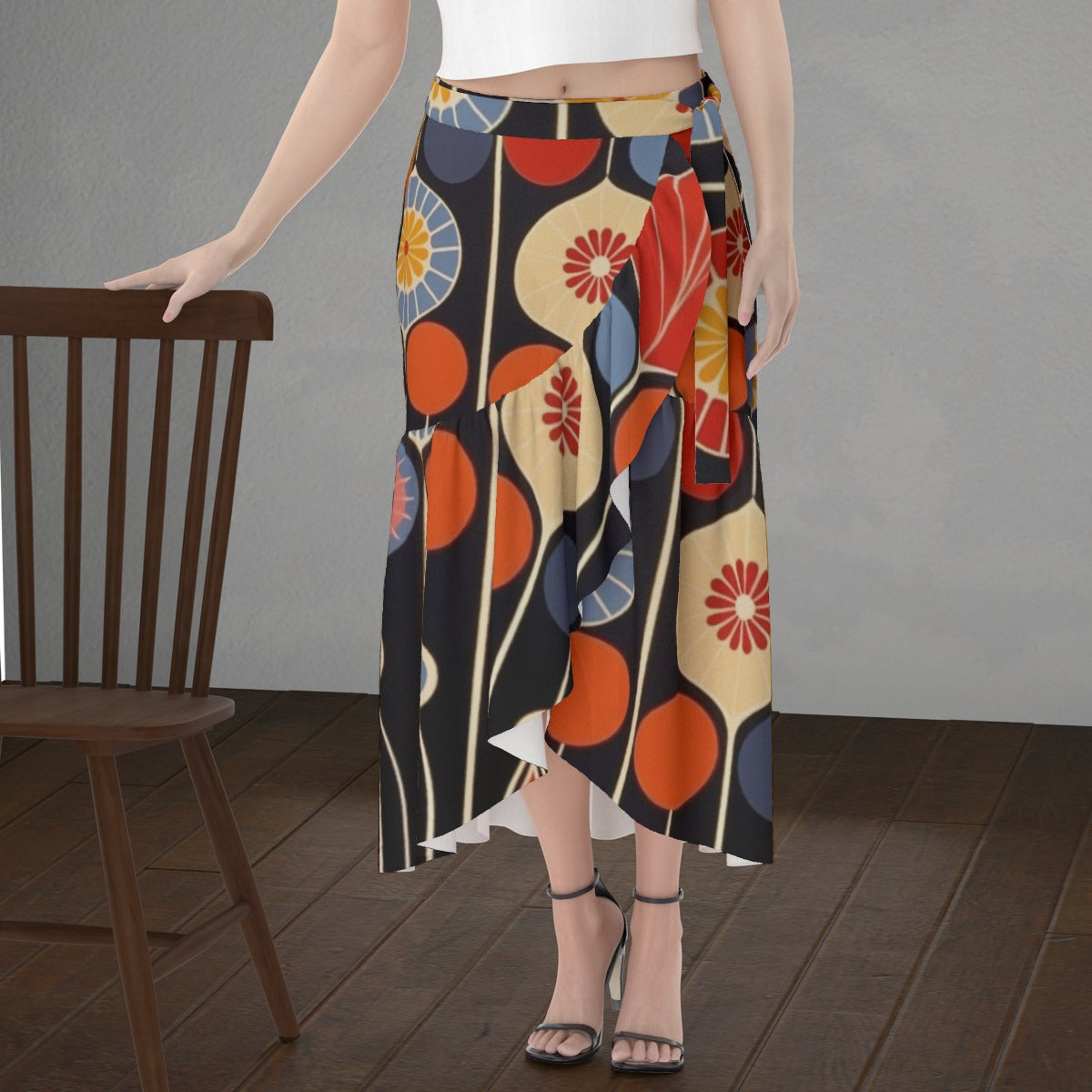 All-Over Print Women's Wrap Skirt