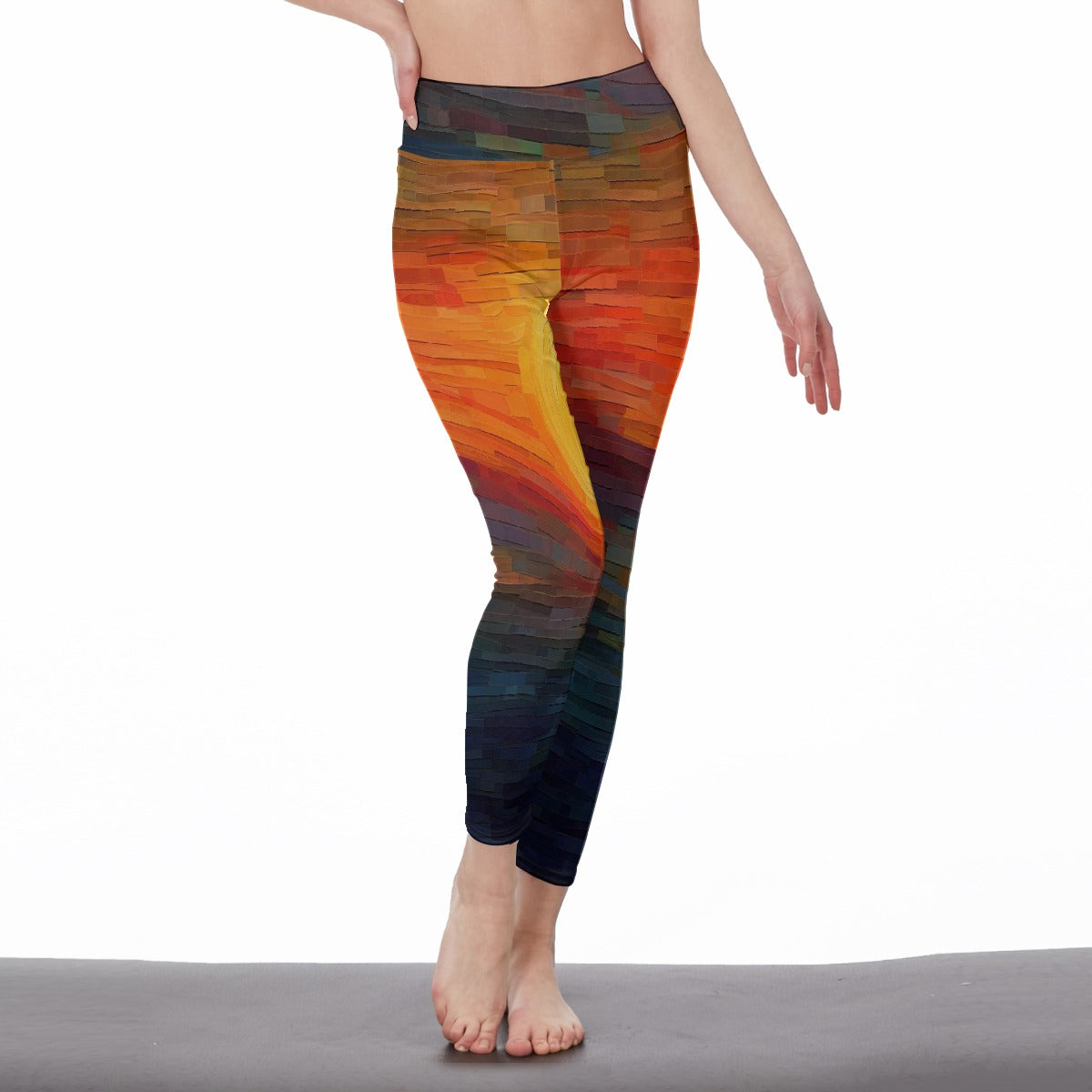 All-Over Print Women's High Waist Leggings | Side Stitch Closure