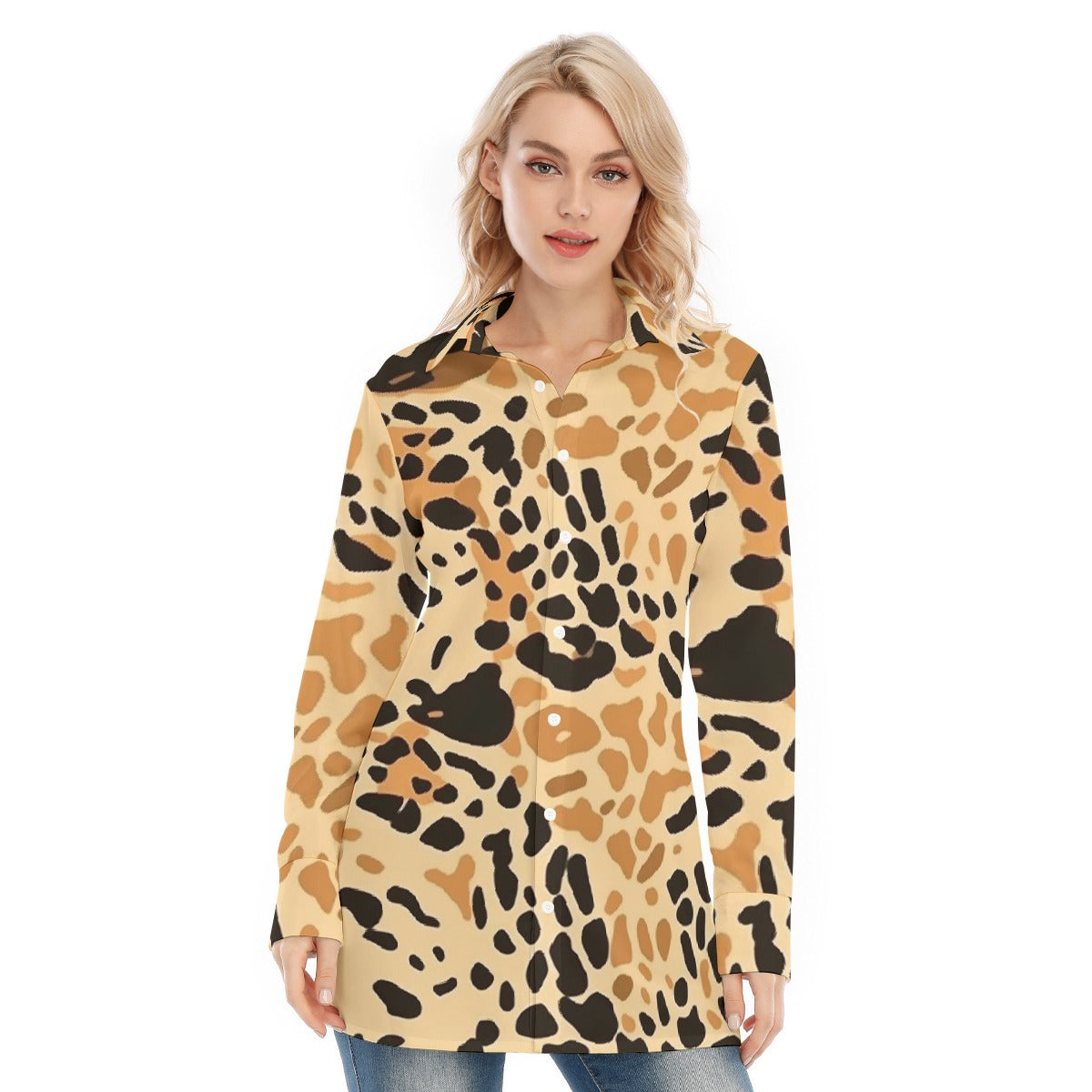 All-Over Print Women's Long Shirt