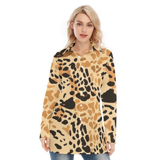 All-Over Print Women's Long Shirt