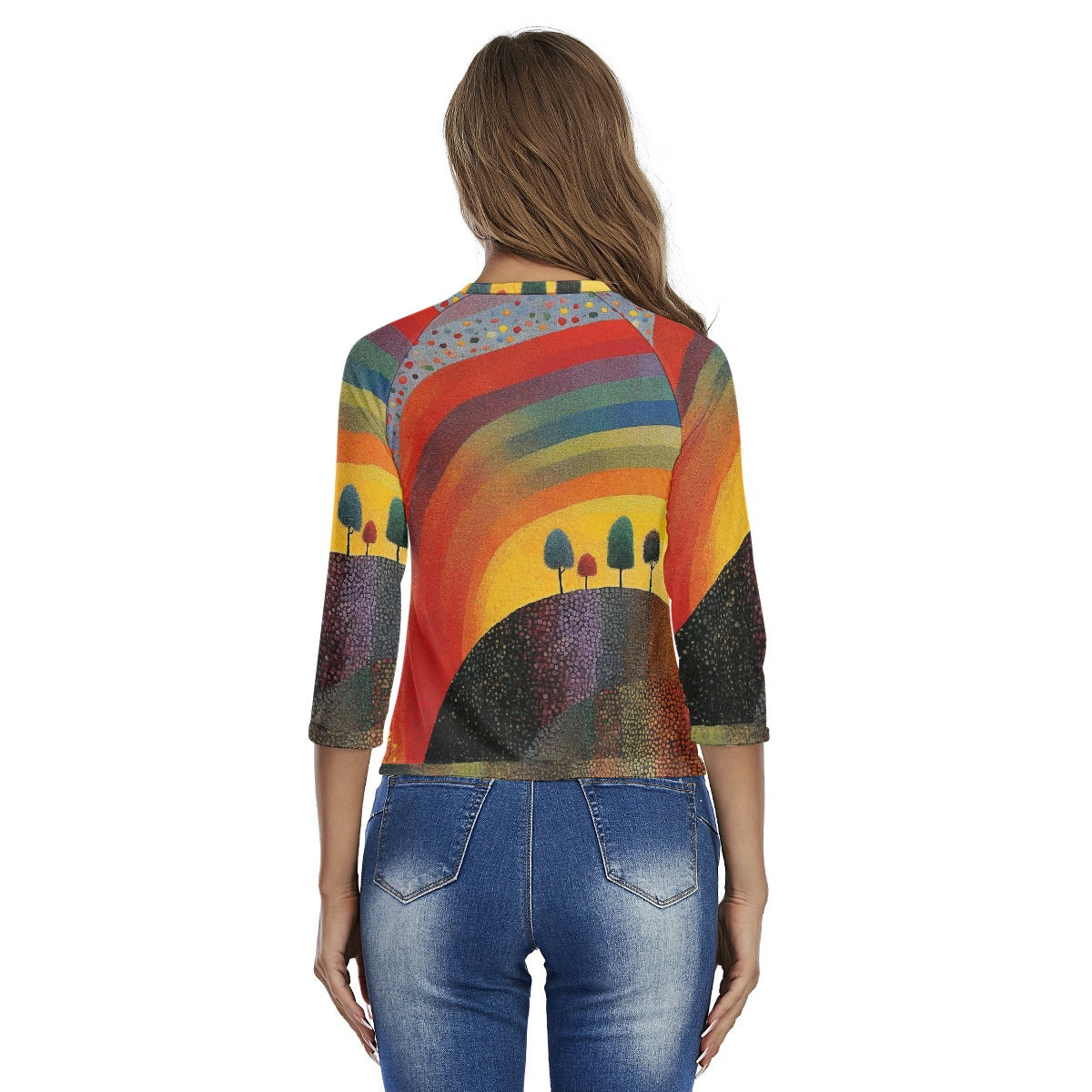 All-Over Print Women's Raglan Sleeves T-shirts