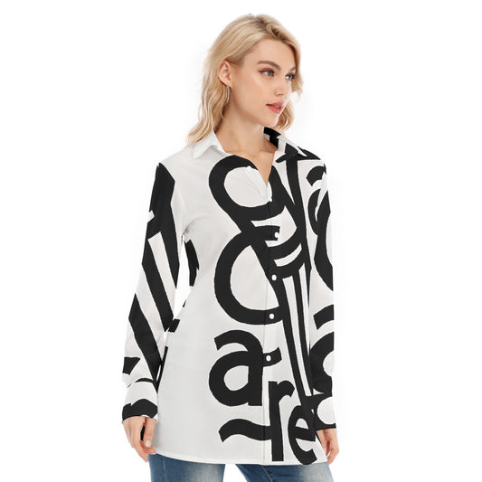 All-Over Print Women's Long Shirt