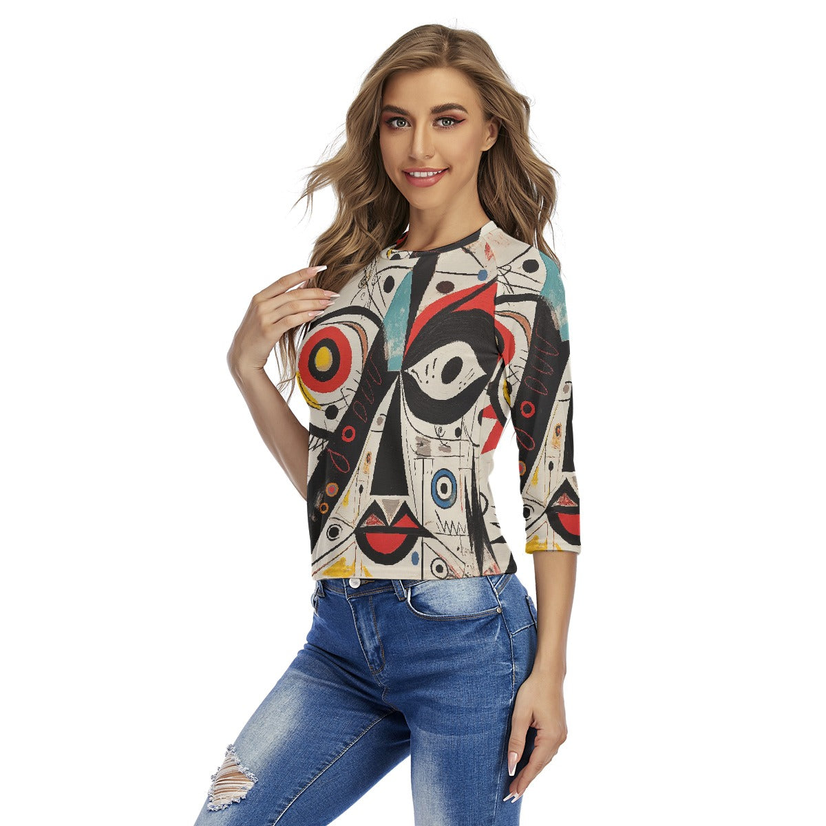 All-Over Print Women's Raglan Sleeves T-shirts