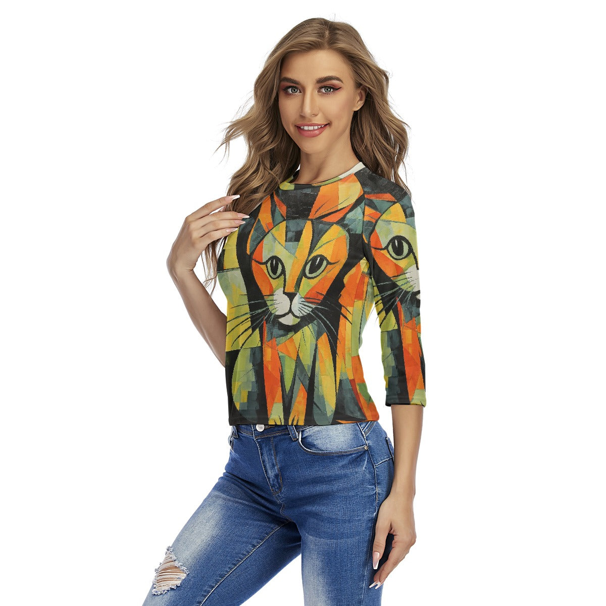 All-Over Print Women's Raglan Sleeves T-shirts