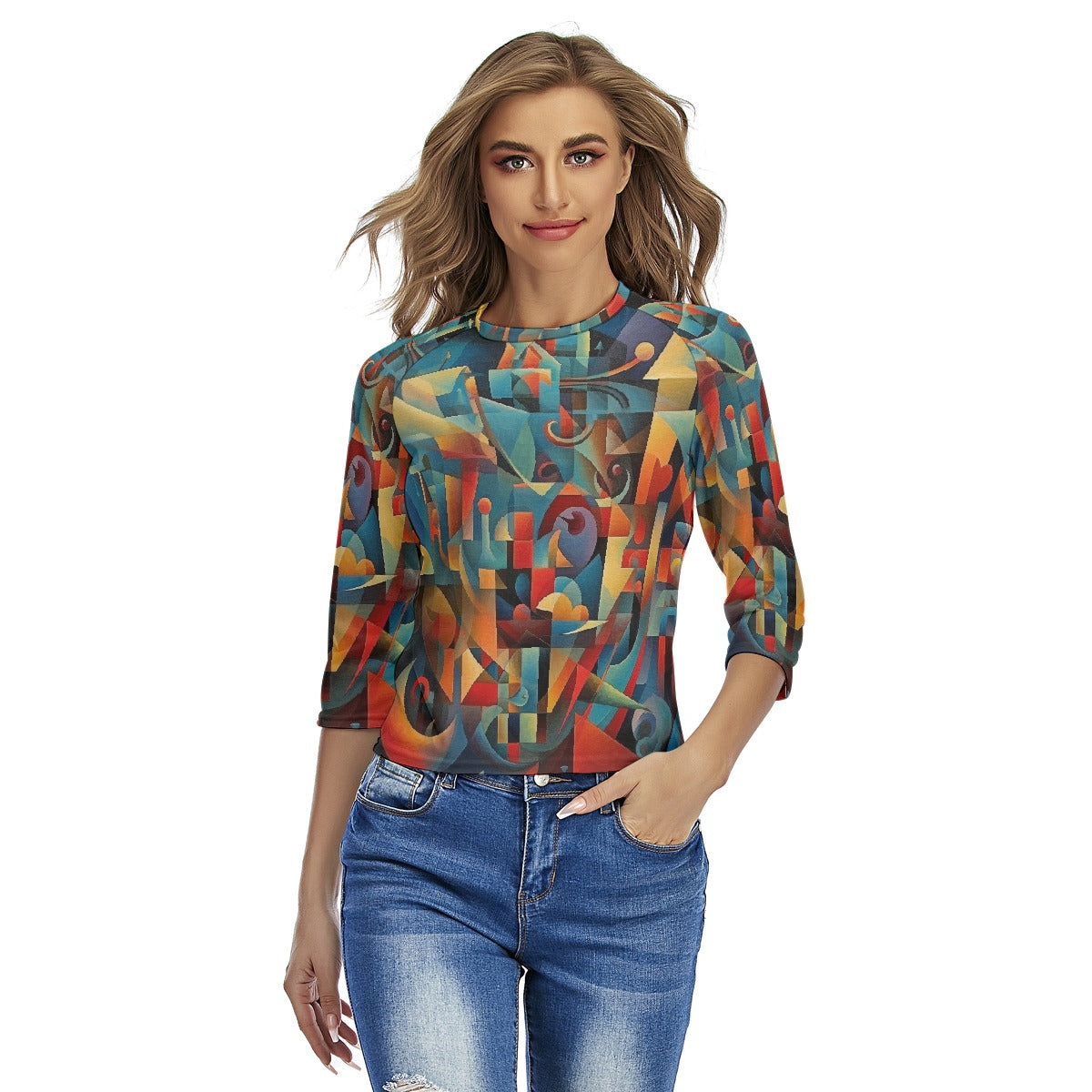 All-Over Print Women's Raglan Sleeves T-shirts