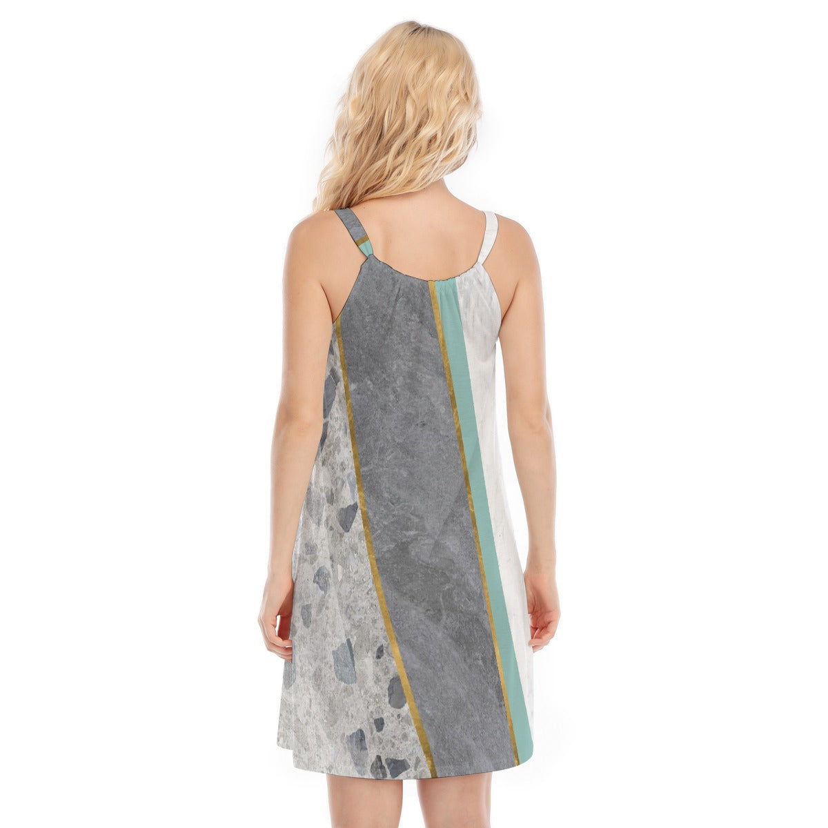 All-Over Print Women's O-neck Cami Dress