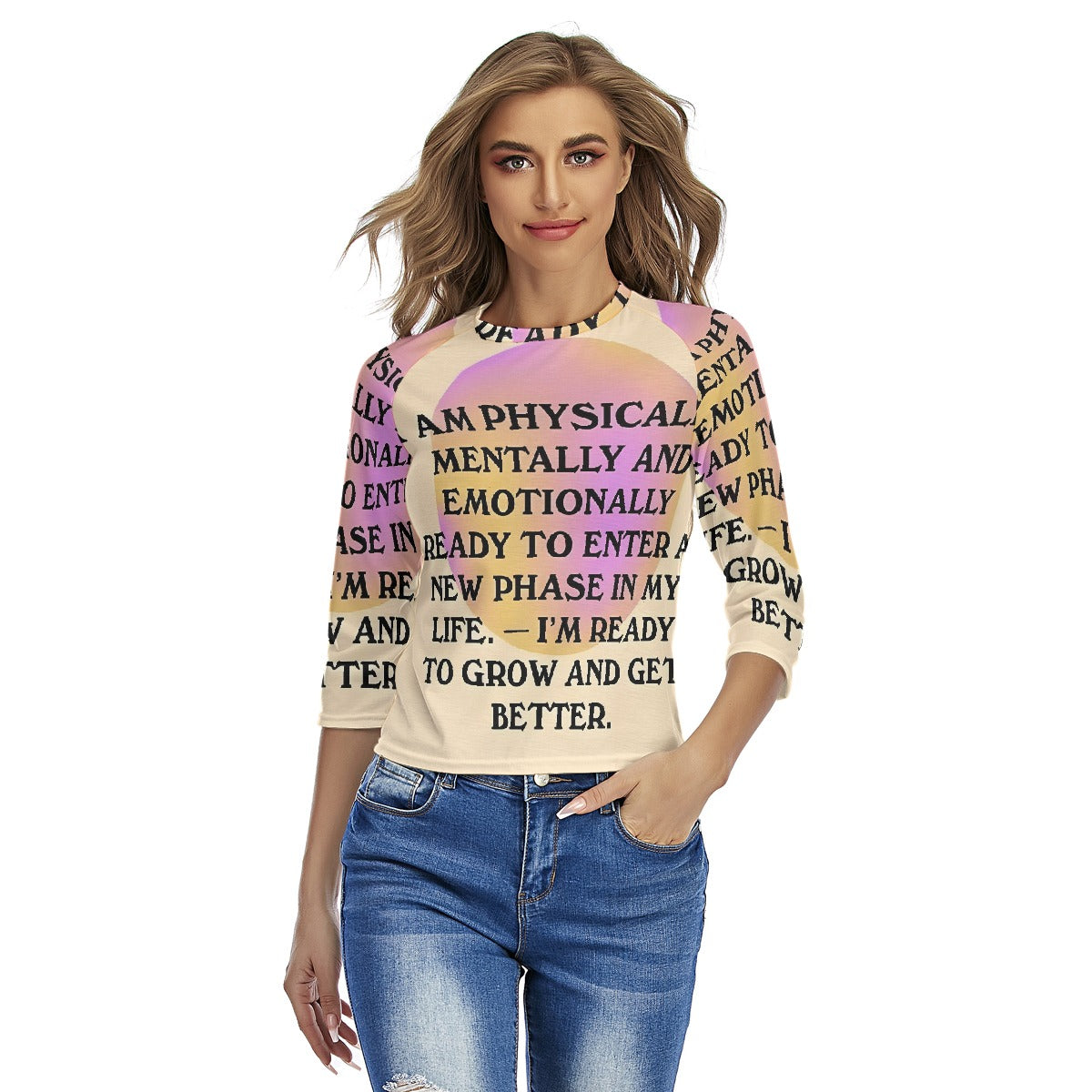 All-Over Print Women's Raglan Sleeves T-shirts