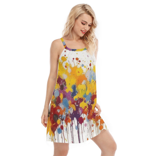 All-Over Print Women's Sleeveless Cami Dress