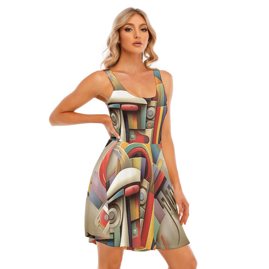 All-Over Print Women's Tank Vest Dress