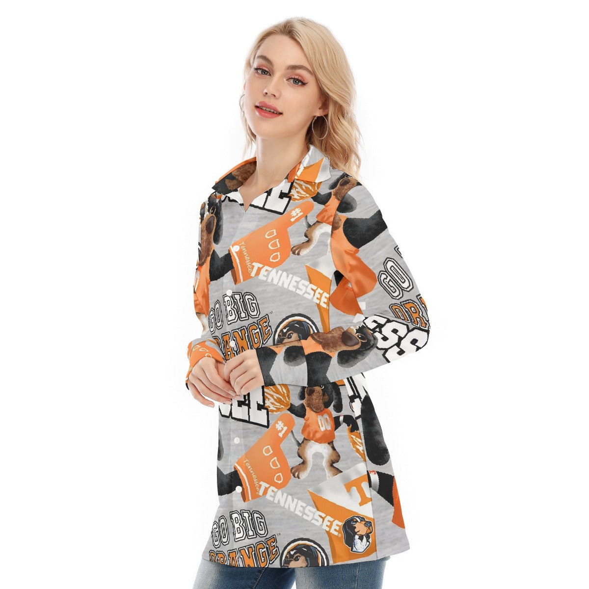 All-Over Print Women's Long Shirt