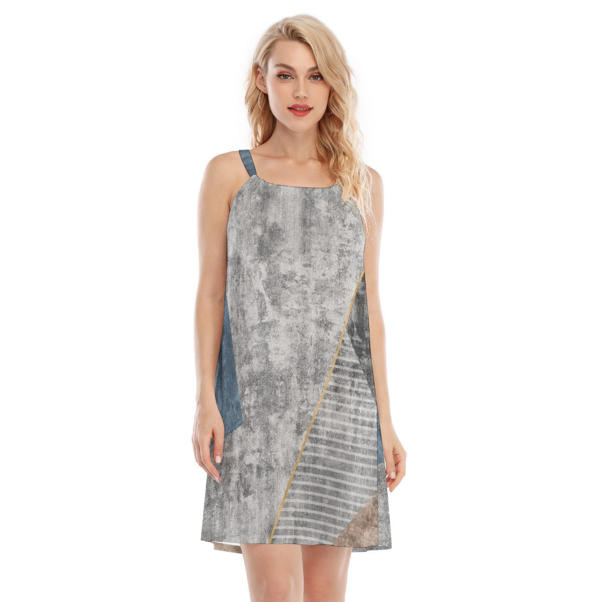 All-Over Print Women's O-neck Cami Dress