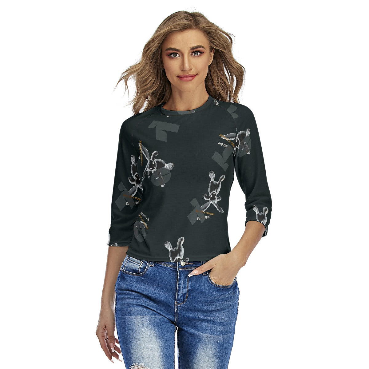 All-Over Print Women's Raglan Sleeves T-shirts