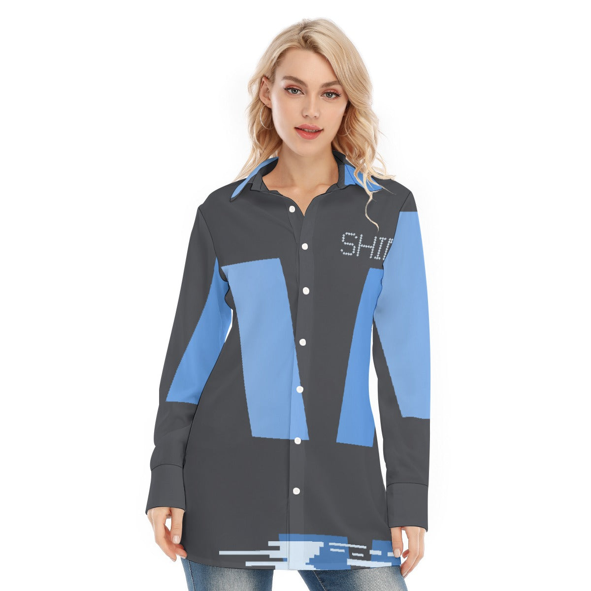 All-Over Print Women's Long Shirt