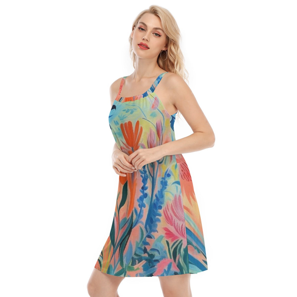 All-Over Print Women's Sleeveless Cami Dress