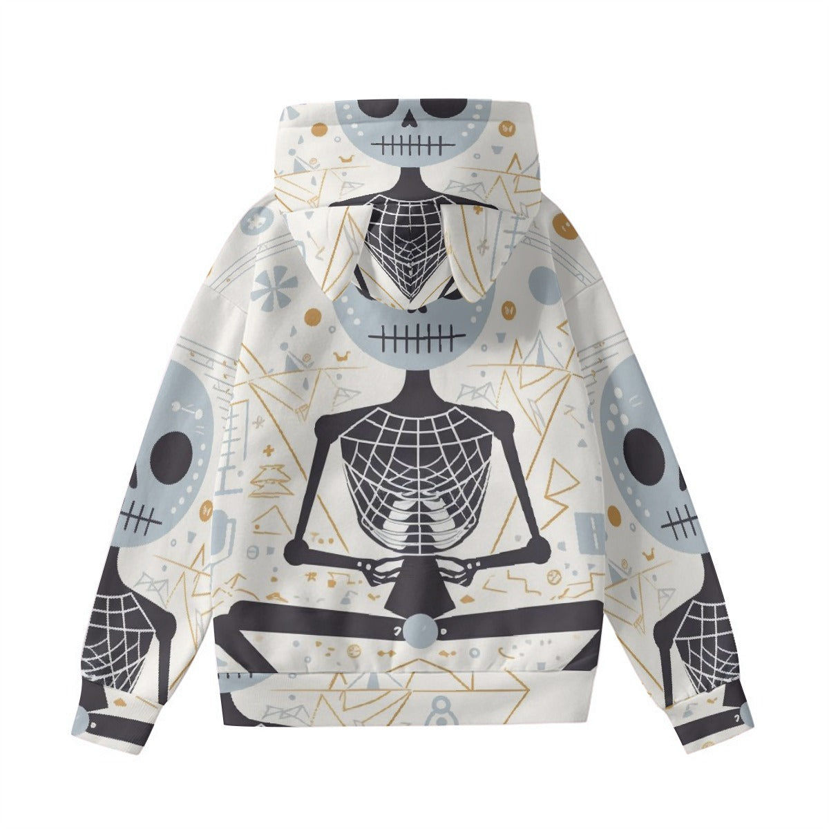 All-Over Print Women’s Hoodie With Decorative Ears