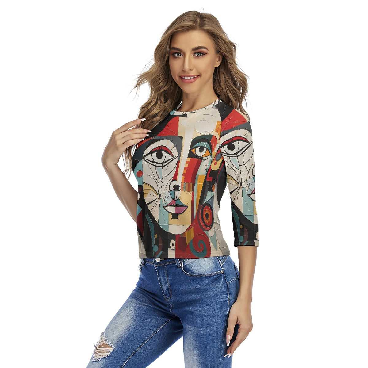 All-Over Print Women's Raglan Sleeves T-shirts