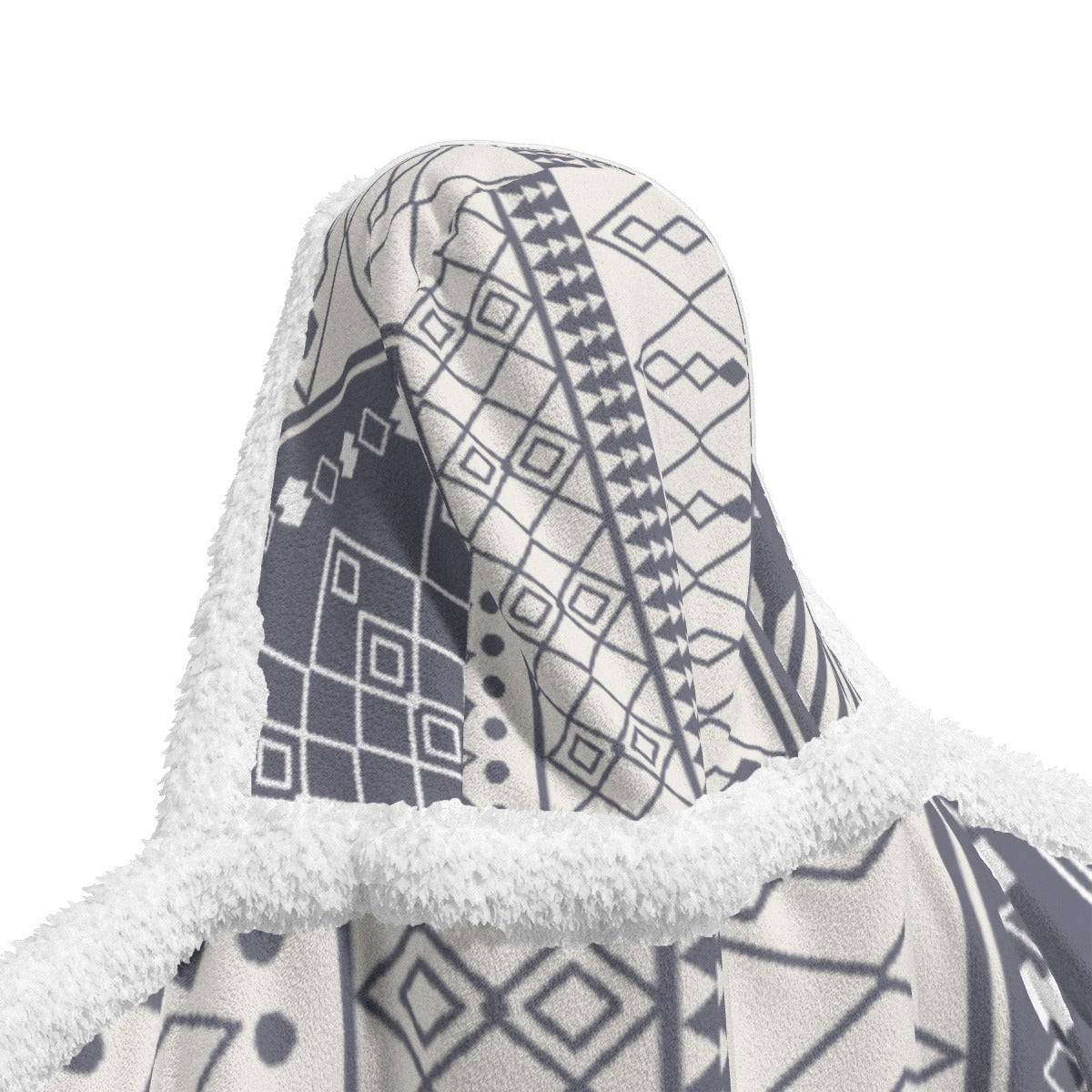 All-Over Print Unisex Wearable Hooded Blanket