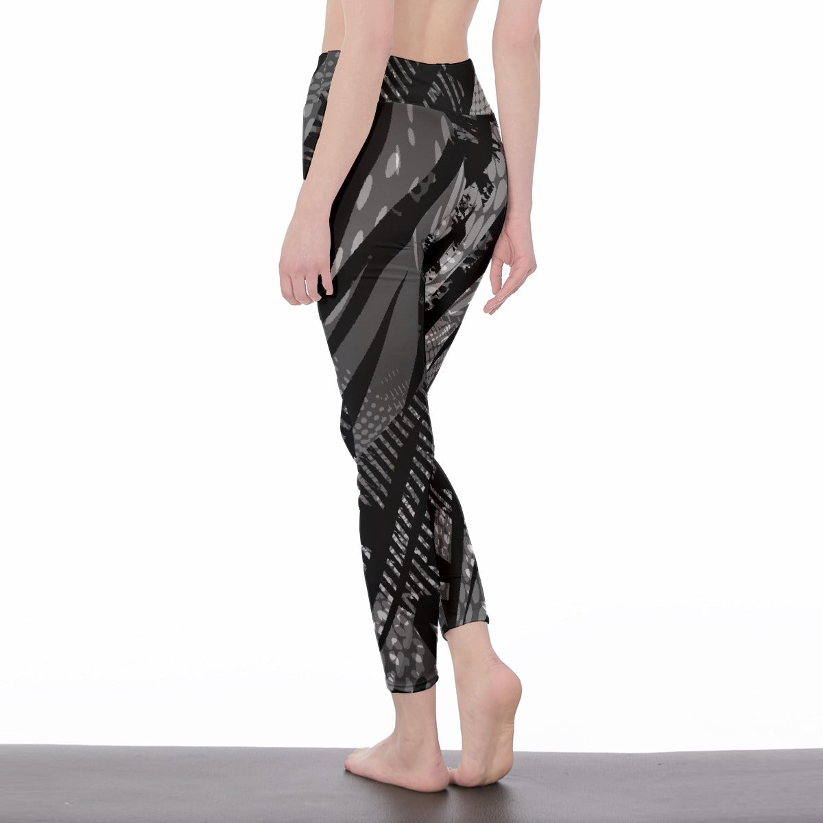 All-Over Print Women's High Waist Leggings | Side Stitch Closure