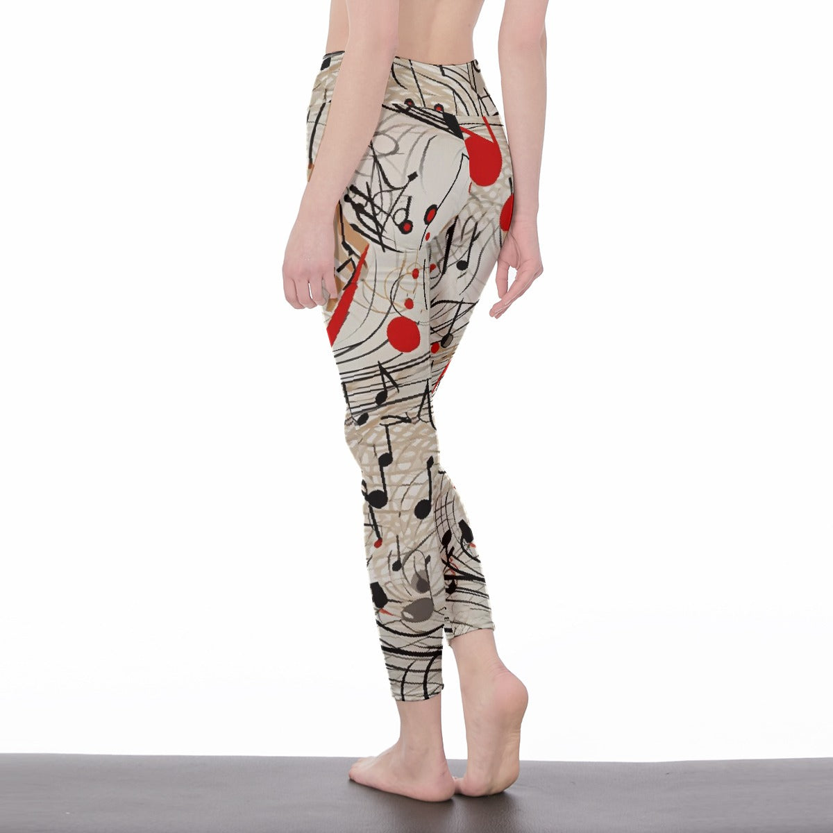 All-Over Print Women's High Waist Leggings | Side Stitch Closure