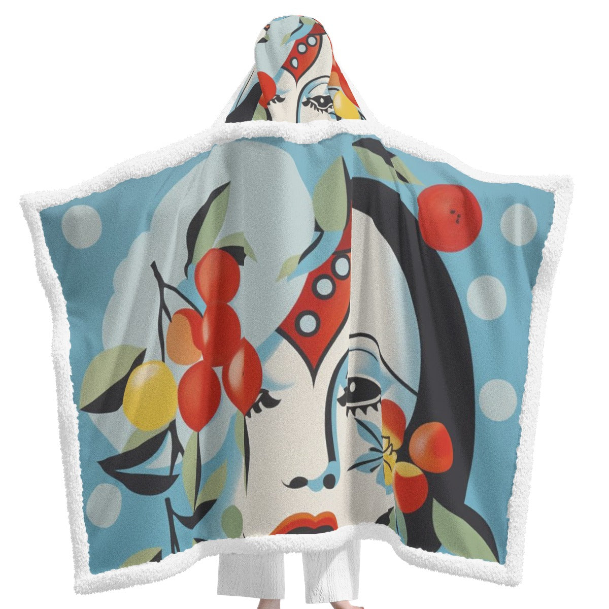 All-Over Print Unisex Wearable Hooded Blanket