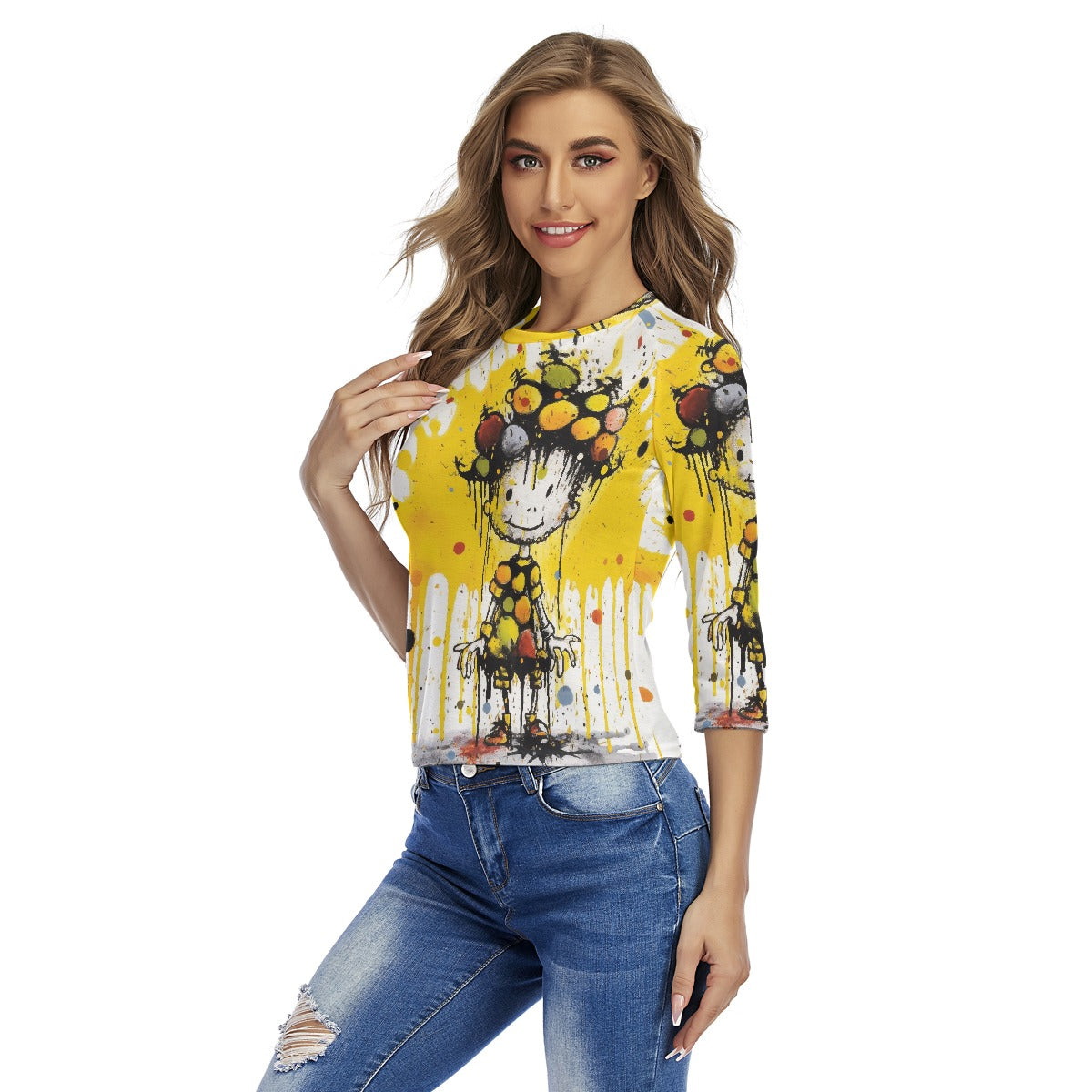 All-Over Print Women's Raglan Sleeves T-shirts