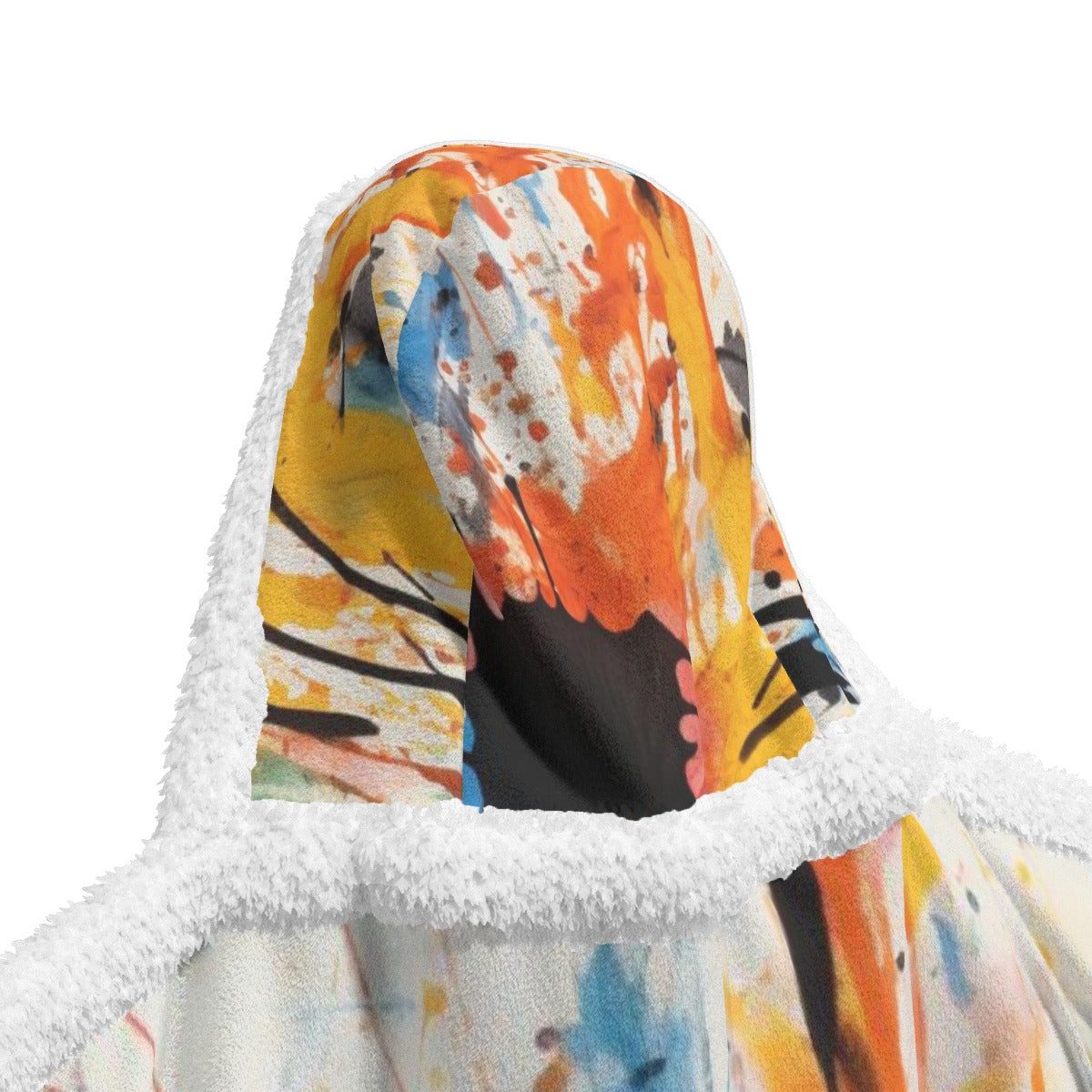 All-Over Print Unisex Wearable Hooded Blanket