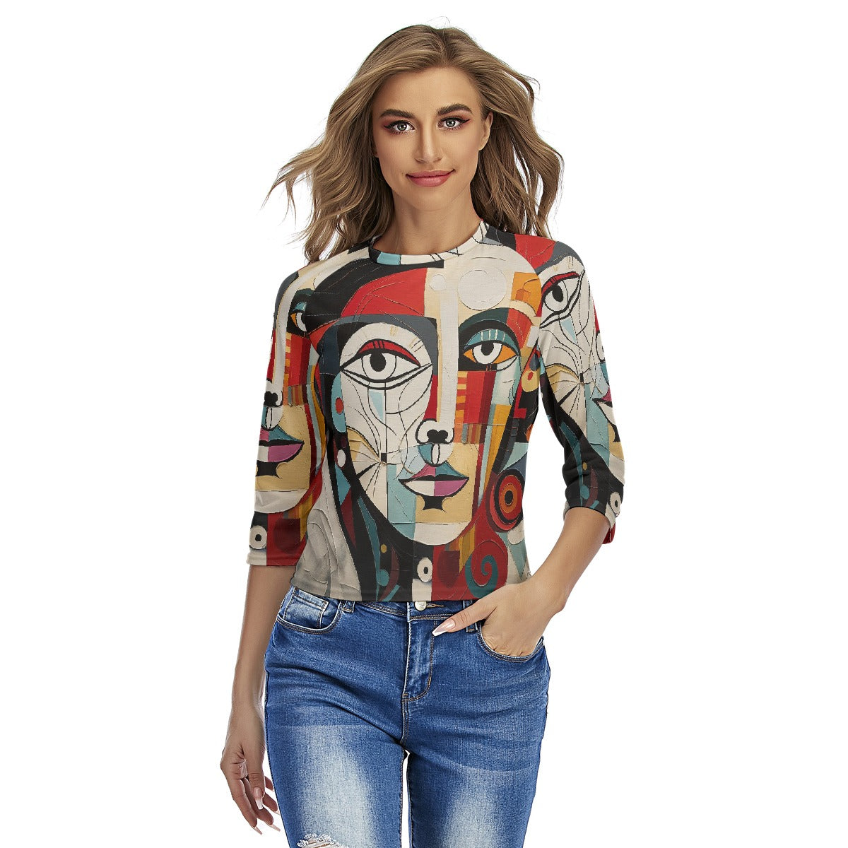 All-Over Print Women's Raglan Sleeves T-shirts