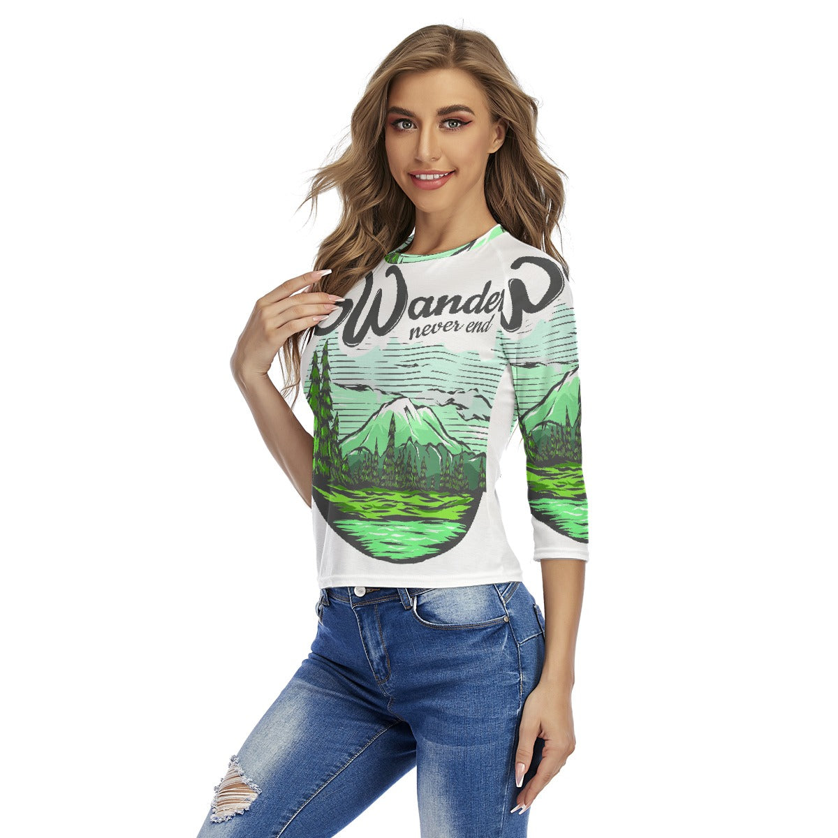 All-Over Print Women's Raglan Sleeves T-shirts